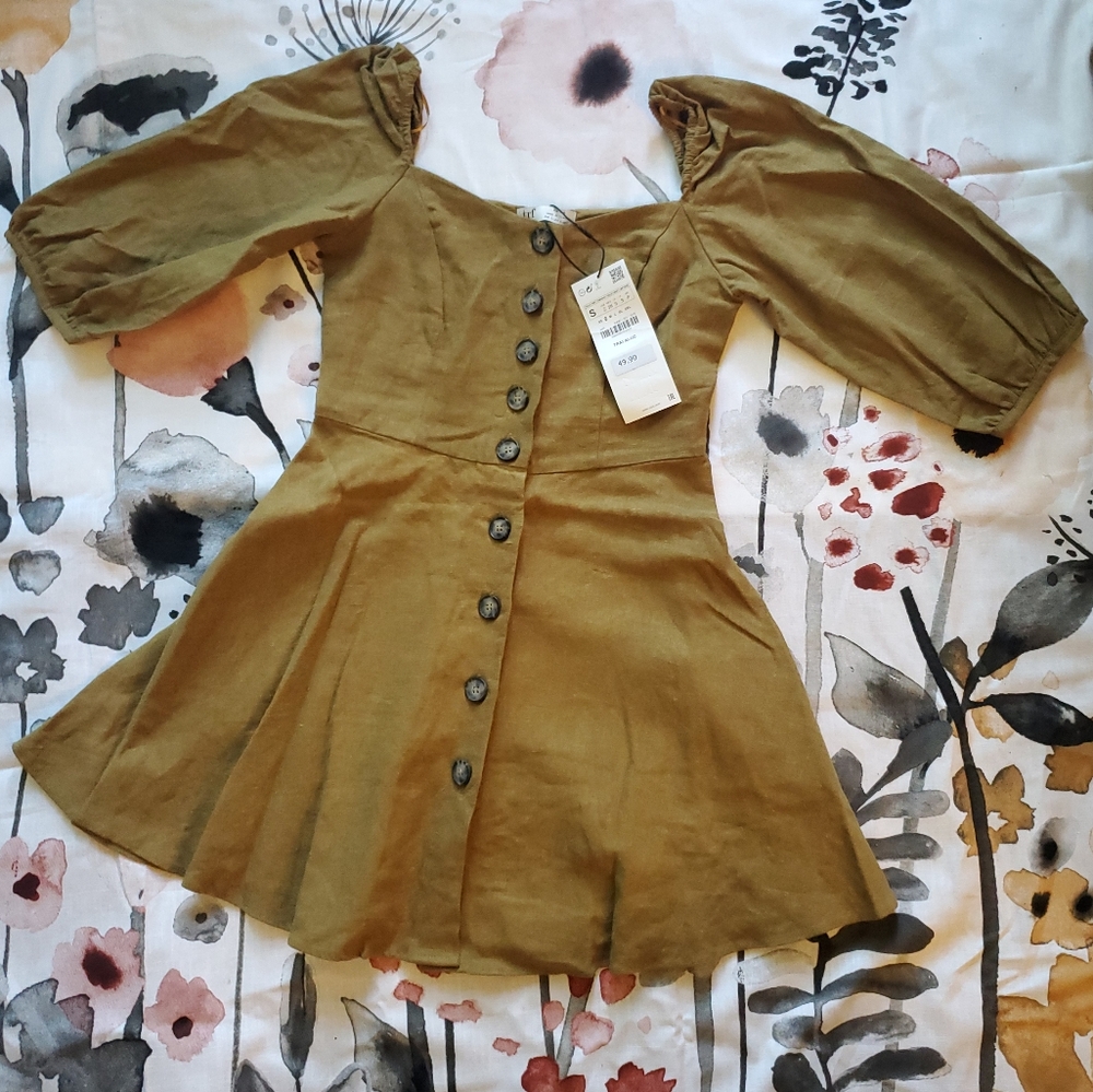 ZARA peasant dress